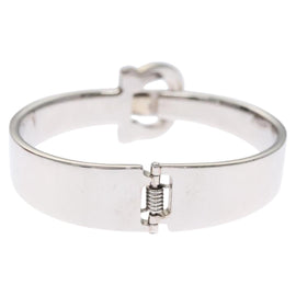 Salvatore Ferragamo Gancini Bracelet Metal Silver Auth am7986 - 0