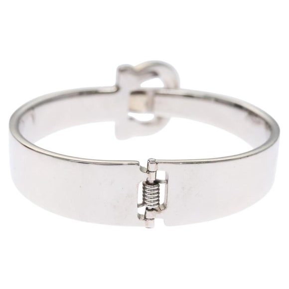 Salvatore Ferragamo Gancini Bracelet Metal Silver Auth am7986
