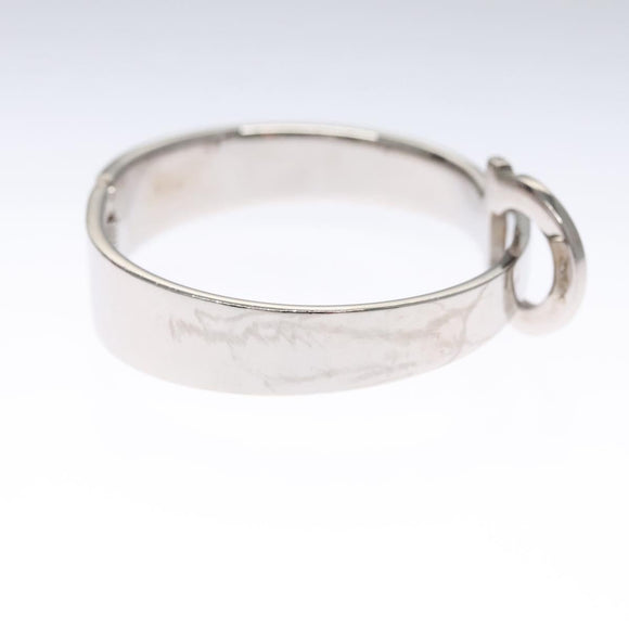 Salvatore Ferragamo Gancini Bracelet Metal Silver Auth am7986