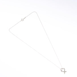 TIFFANY&Co. Loving Heart Necklace Ag925 Silver Auth am7989 - 0