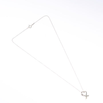 TIFFANY&Co. Loving Heart Necklace Ag925 Silver Auth am7989 - 0