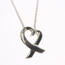 TIFFANY&Co. Loving Heart Necklace Ag925 Silver Auth am7989-3
