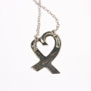 TIFFANY&Co. Loving Heart Necklace Ag925 Silver Auth am7989-4