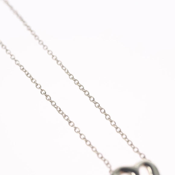 TIFFANY&Co. Loving Heart Necklace Ag925 Silver Auth am7989