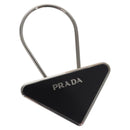 PRADA Key Ring metal Black M713 Auth am7994-1