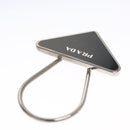 PRADA Key Ring metal Black M713 Auth am7994-4