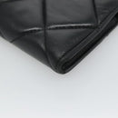 Salvatore Ferragamo Vala Long Wallet Leather Gold Black Auth am8004-15