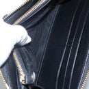 Salvatore Ferragamo Vala Long Wallet Leather Gold Black Auth am8004-20