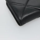 Salvatore Ferragamo Vala Long Wallet Leather Gold Black Auth am8004-14