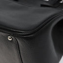 BURBERRY Hand Bag Leather Black Auth am8014-9