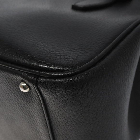 BURBERRY Hand Bag Leather Black Auth am8014