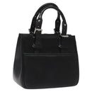BURBERRY Hand Bag Leather Black Auth am8014-1