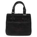 BURBERRY Hand Bag Leather Black Auth am8014-13