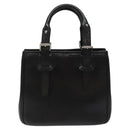 BURBERRY Hand Bag Leather Black Auth am8014-2