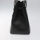 BURBERRY Hand Bag Leather Black Auth am8014-3