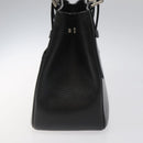 BURBERRY Hand Bag Leather Black Auth am8014-4