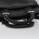 BURBERRY Hand Bag Leather Black Auth am8014-7