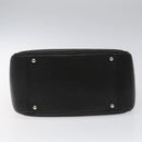 BURBERRY Hand Bag Leather Black Auth am8014-5