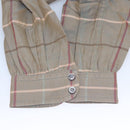 Burberrys Nova Check Shirt Cotton Beige Auth am8015-11