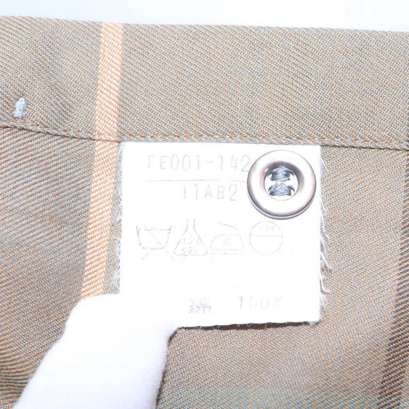 Burberrys Nova Check Shirt Cotton Beige Auth am8015