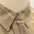 Burberrys Nova Check Shirt Cotton Beige Auth am8015-5