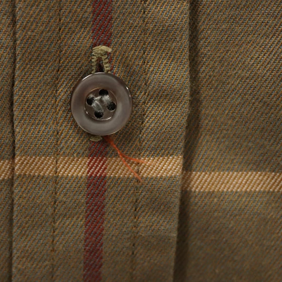 Burberrys Nova Check Shirt Cotton Beige Auth am8015