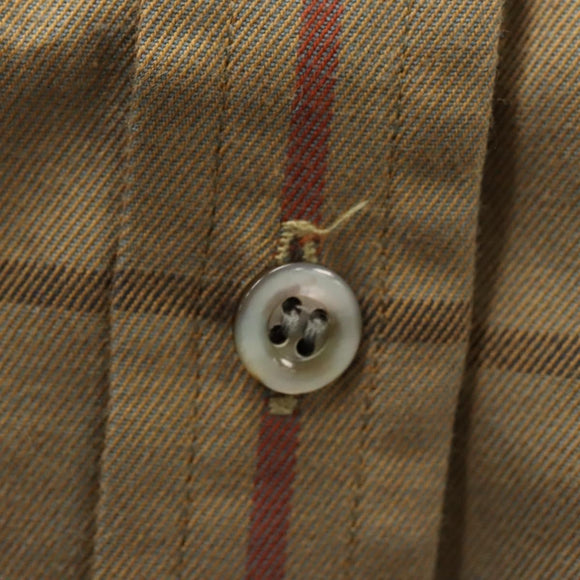 Burberrys Nova Check Shirt Cotton Beige Auth am8015