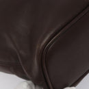 Coach Shoulder Bag Leather Brown gold Auth am8019-15