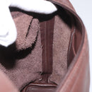 Coach Shoulder Bag Leather Brown gold Auth am8019-19