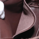 Coach Shoulder Bag Leather Brown gold Auth am8019-20