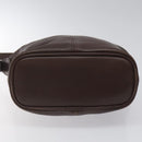 Coach Shoulder Bag Leather Brown gold Auth am8019-5