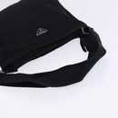 PRADA Shoulder Bag Nylon Black Silver Auth am8025-7