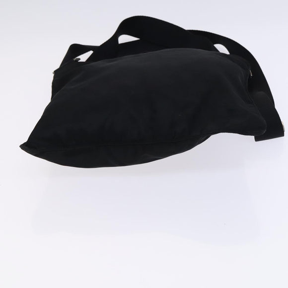 PRADA Shoulder Bag Nylon Black Silver Auth am8025