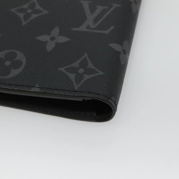 LOUIS VUITTON Monogram Eclipse Porte Feuille Brother Wallet M61697 Auth am8034