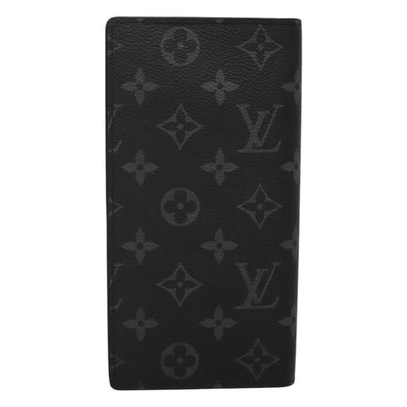 LOUIS VUITTON Monogram Eclipse Porte Feuille Brother Wallet M61697 Auth am8034
