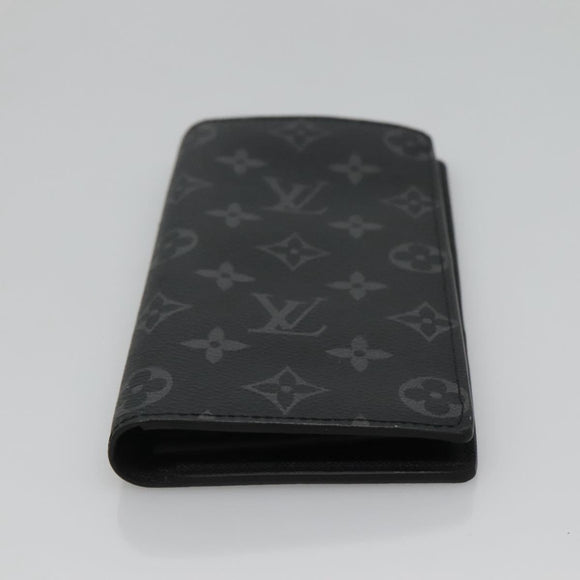 LOUIS VUITTON Monogram Eclipse Porte Feuille Brother Wallet M61697 Auth am8034