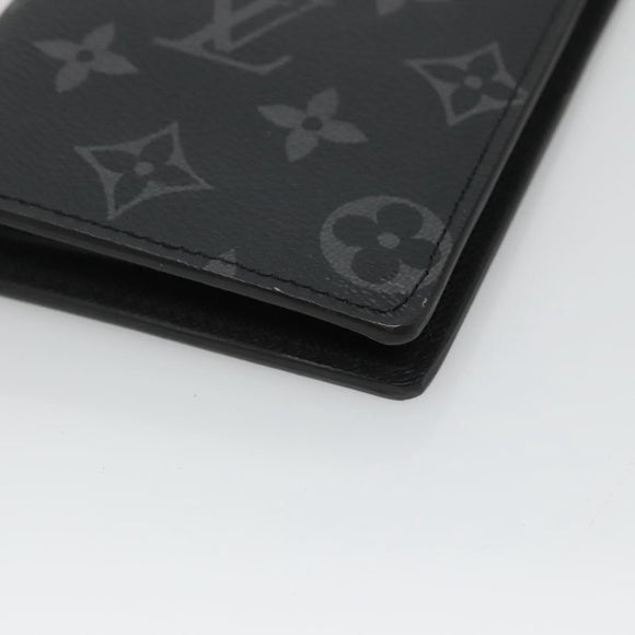 LOUIS VUITTON Monogram Eclipse Porte Feuille Brother Wallet M61697 Auth am8034