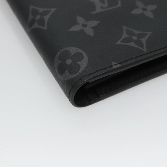 LOUIS VUITTON Monogram Eclipse Porte Feuille Brother Wallet M61697 Auth am8034