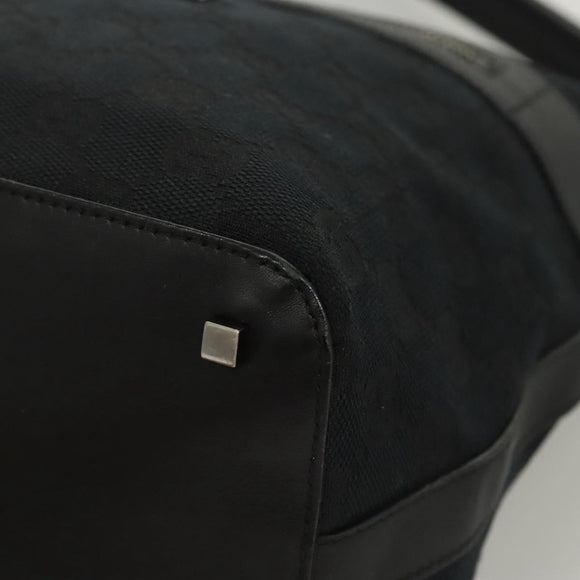GUCCI GG Canvas Shoulder Bag Black 001 4299 Auth am8054