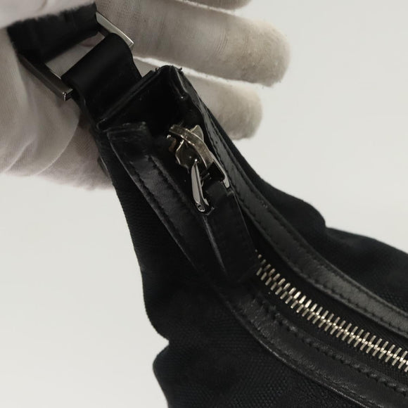 GUCCI GG Canvas Shoulder Bag Black 001 4299 Auth am8054