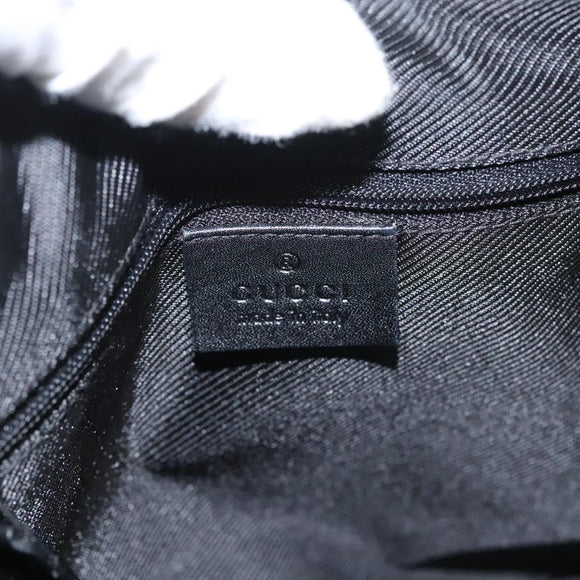 GUCCI GG Canvas Shoulder Bag Black 001 4299 Auth am8054