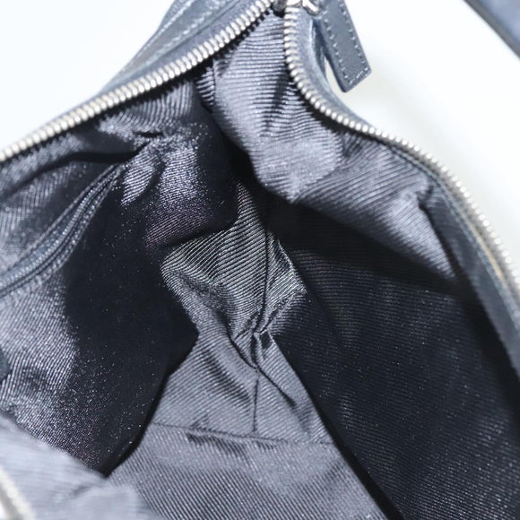 GUCCI GG Canvas Shoulder Bag Black 001 4299 Auth am8054