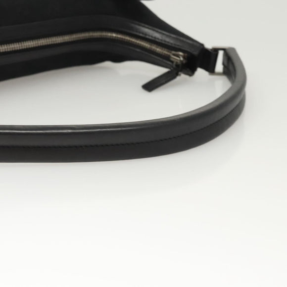 GUCCI GG Canvas Shoulder Bag Black 001 4299 Auth am8054