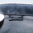 BURBERRY Nova Check Hand Bag PVC Beige Silver Auth am8055-17
