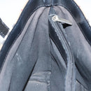 BURBERRY Nova Check Hand Bag PVC Beige Silver Auth am8055-21