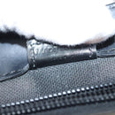 BURBERRY Nova Check Hand Bag PVC Beige Silver Auth am8055-11