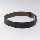 GUCCI Belt Leather Outlet 37.4"" Black Silver 449715 Auth am8061-5