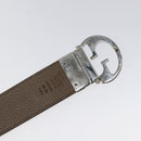 GUCCI Belt Leather Outlet 37.4"" Black Silver 449715 Auth am8061-9