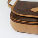 ETRO Paisley Shoulder Bag PVC Leather Brown Gold Auth am8067-10