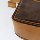 ETRO Paisley Shoulder Bag PVC Leather Brown Gold Auth am8067-12